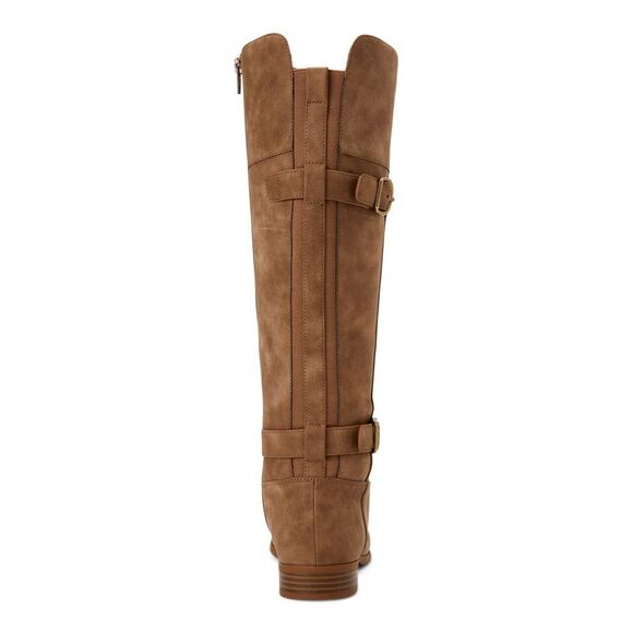 STYLE & COMPANY Womens Brown Almond Toe Stacked Heel Zip-Up Boots 7 - Picture 3 of 4